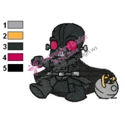 Funny Star Wars Embroidery Design 02